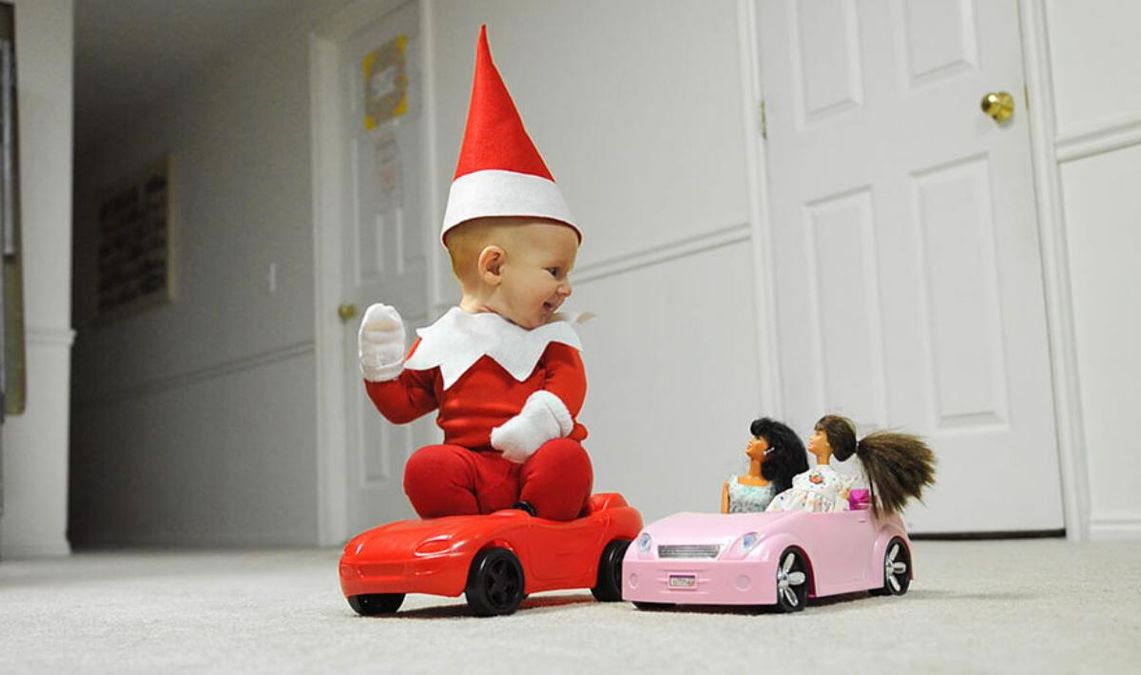 Папа сделал интересную серию фото, одев своего 4-месячного сына в эльфа: милые кадры