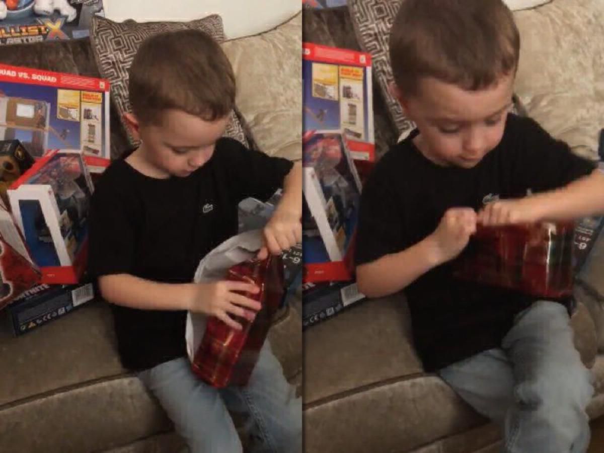 Хлопчик отримав на Різдво подарунок, через який не зміг стримати сліз: зворушливе відео