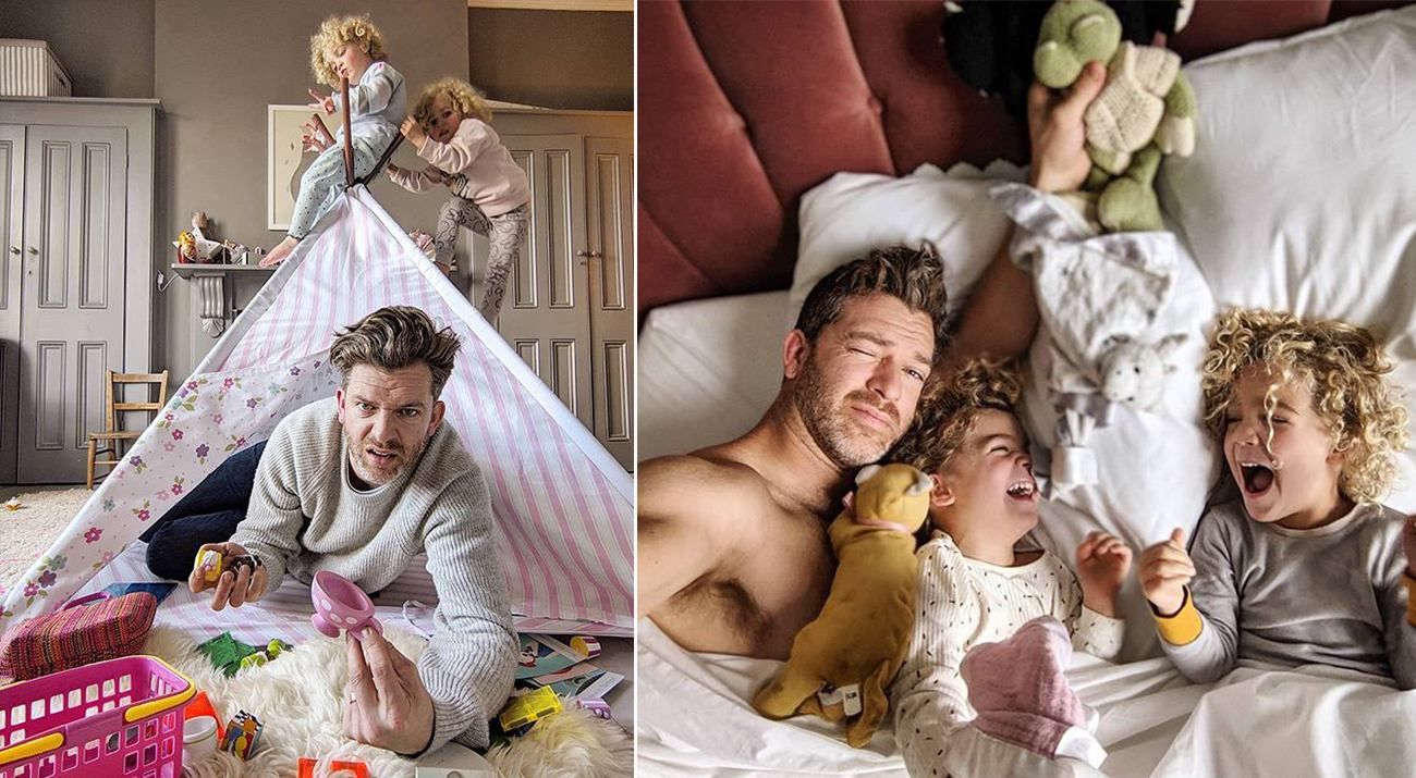 Тато чотирьох дівчат показав справжню сторону батьківства: кумедні історії та фото