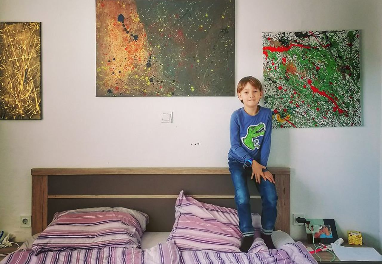 5-річний хлопчик з аутизмом малює неймовірні картини: фото
