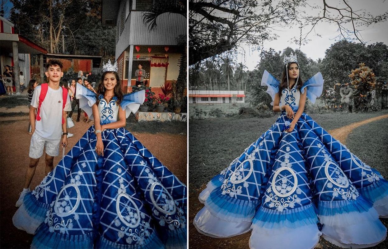 Студент власноруч створив ідеальну сукню на випускний для своєї сестри – фото