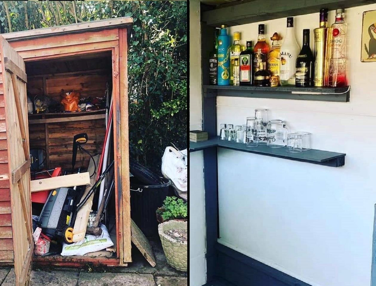 Парень превратил сарай своей мамы в бар на открытом воздухе: фото Парень превратил сарай своей мамы в бар на открытом воздухе: фото