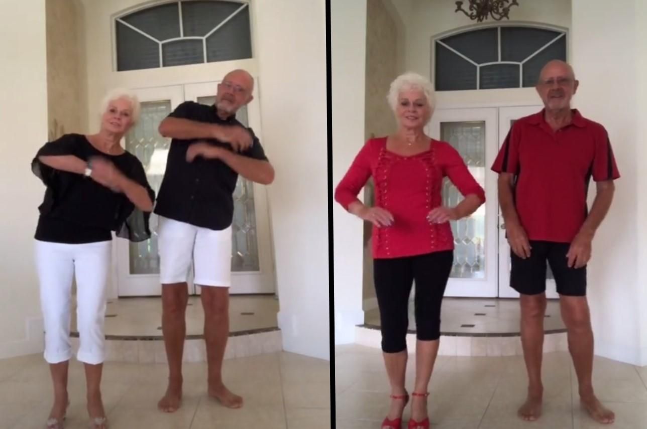 Пара пенсионеров выбирает одинаковые наряды для танцев в TikTok