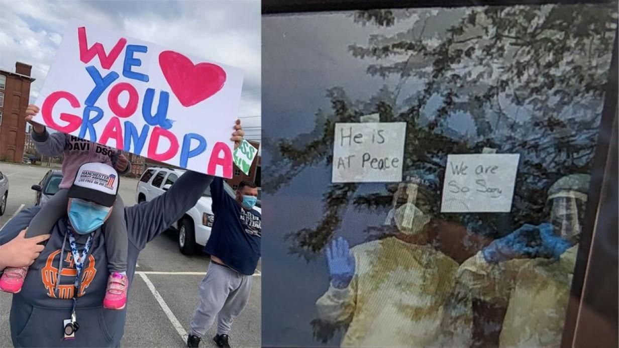 Медсестры сообщили семье о смерти отца через окно фото Медсестры сообщили семье о смерти отца через окно фото