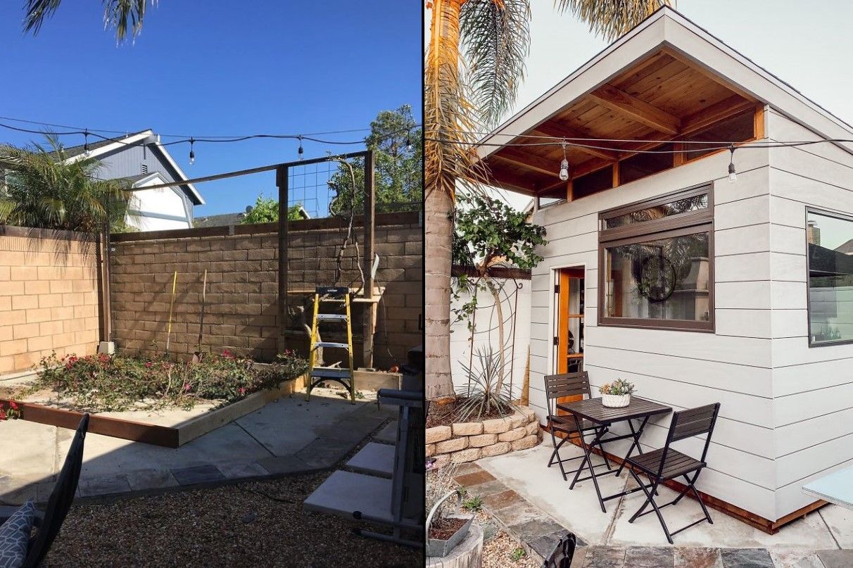 Папа построил кафе на своем заднем дворе за время карантина Папа построил кафе на своем заднем дворе за время карантина