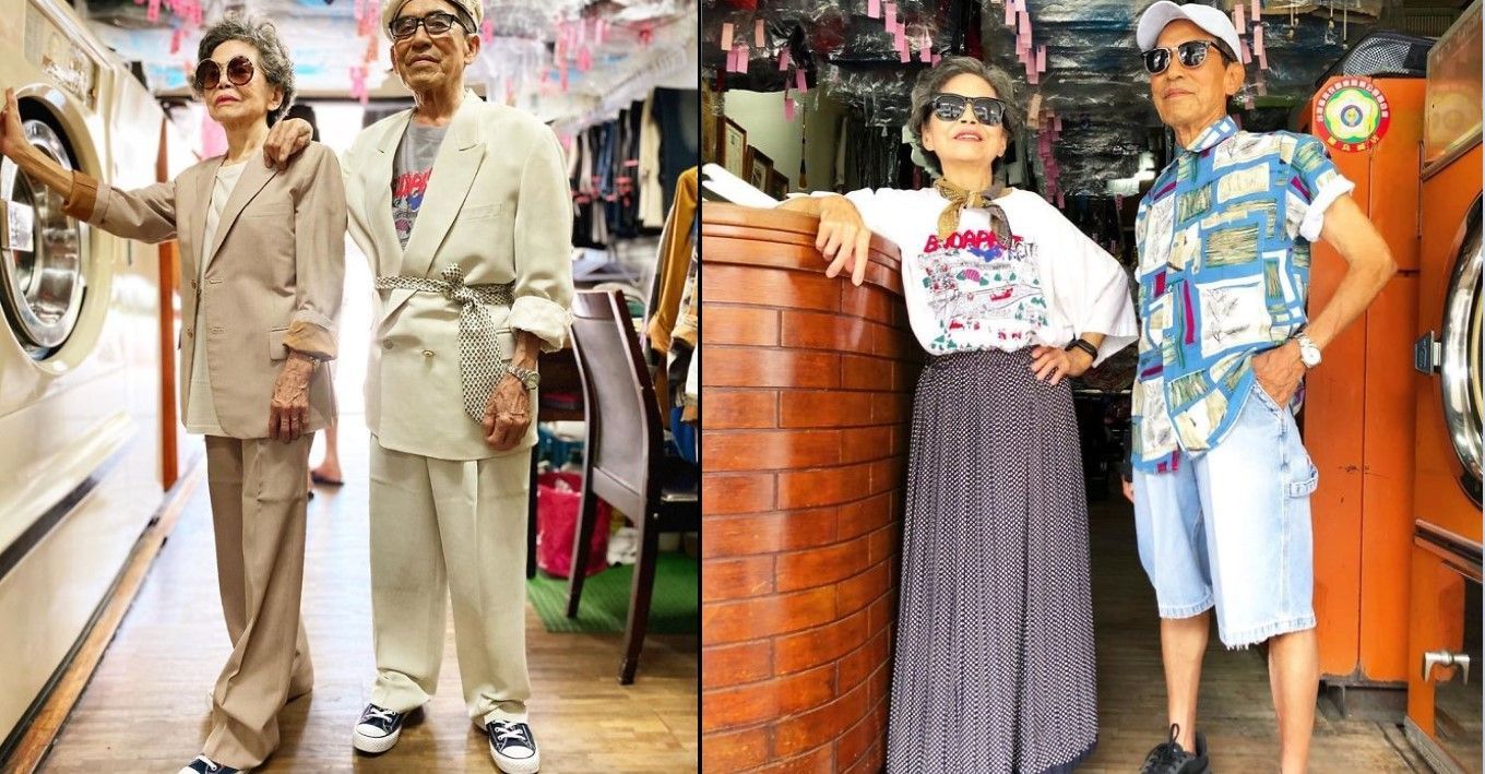 Пожилая пара создает образы с вещей, которые оставили в стиралке: фото Пожилая пара создает образы с вещей, которые оставили в стиралке: фото