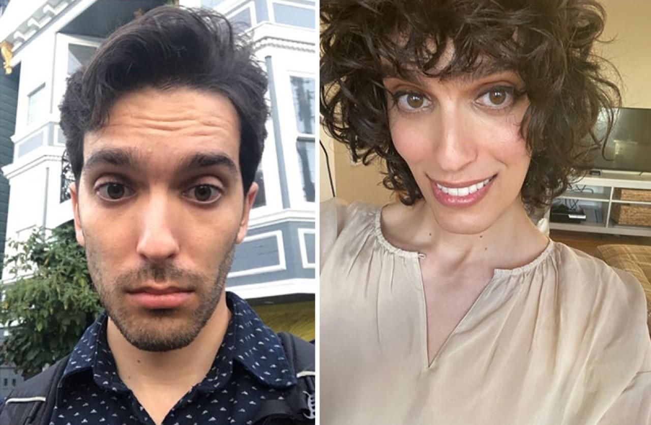 Чоловік перетворився у жінку після прийому гормонів: фото до та після