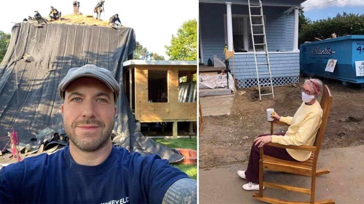 Американець відремонтував будинок старенькій пенсіонерці, залучивши все місто: відео