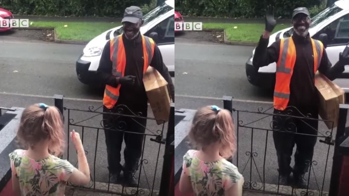 Девочка выучила язык жестов, чтобы поблагодарить курьера: видео Девочка выучила язык жестов, чтобы поблагодарить курьера: видео