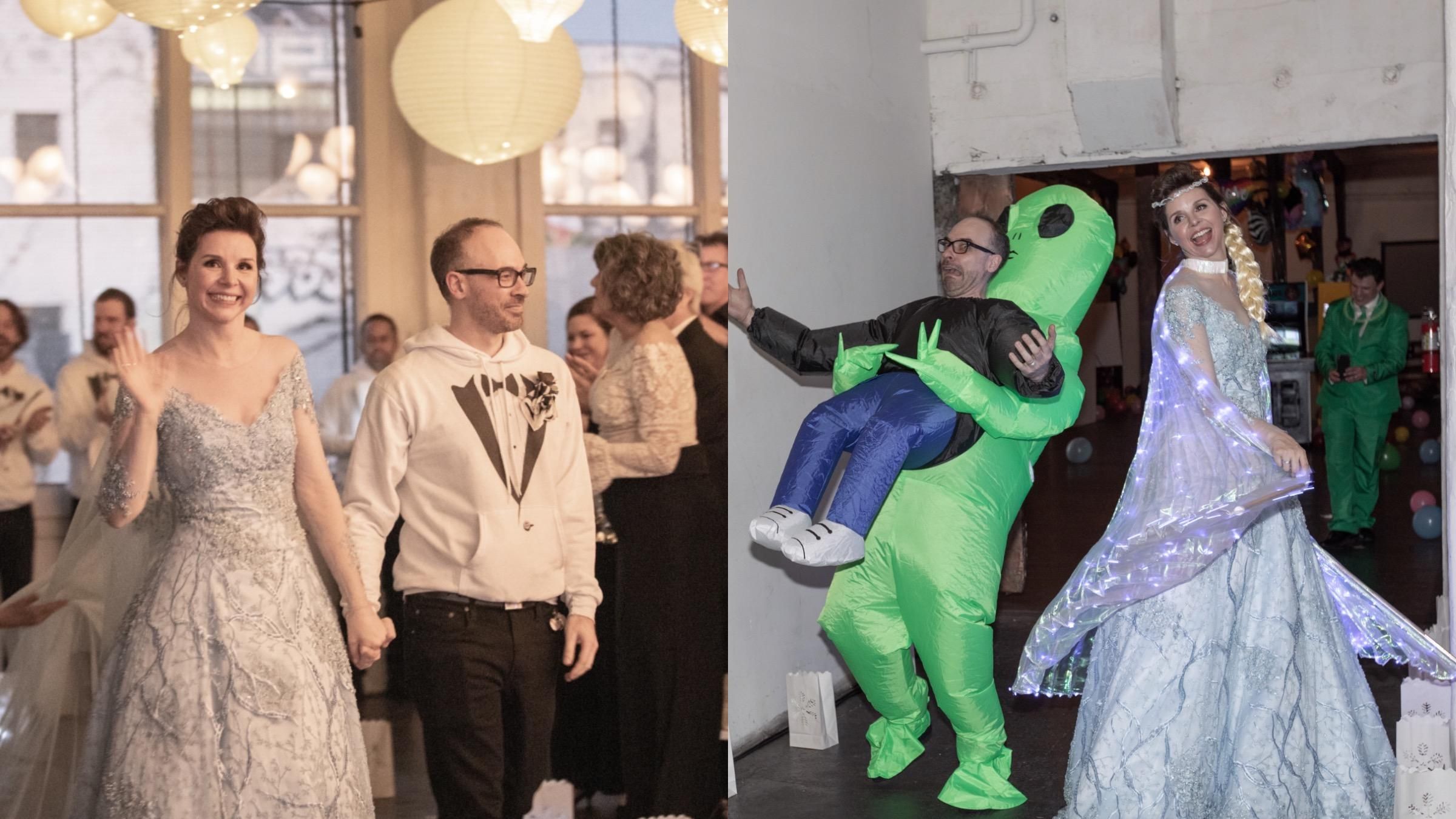 Ідеї для весілля: карнавал та худі у вигляді смокінгу Ідеї для весілля: карнавал та худі у вигляді смокінгу