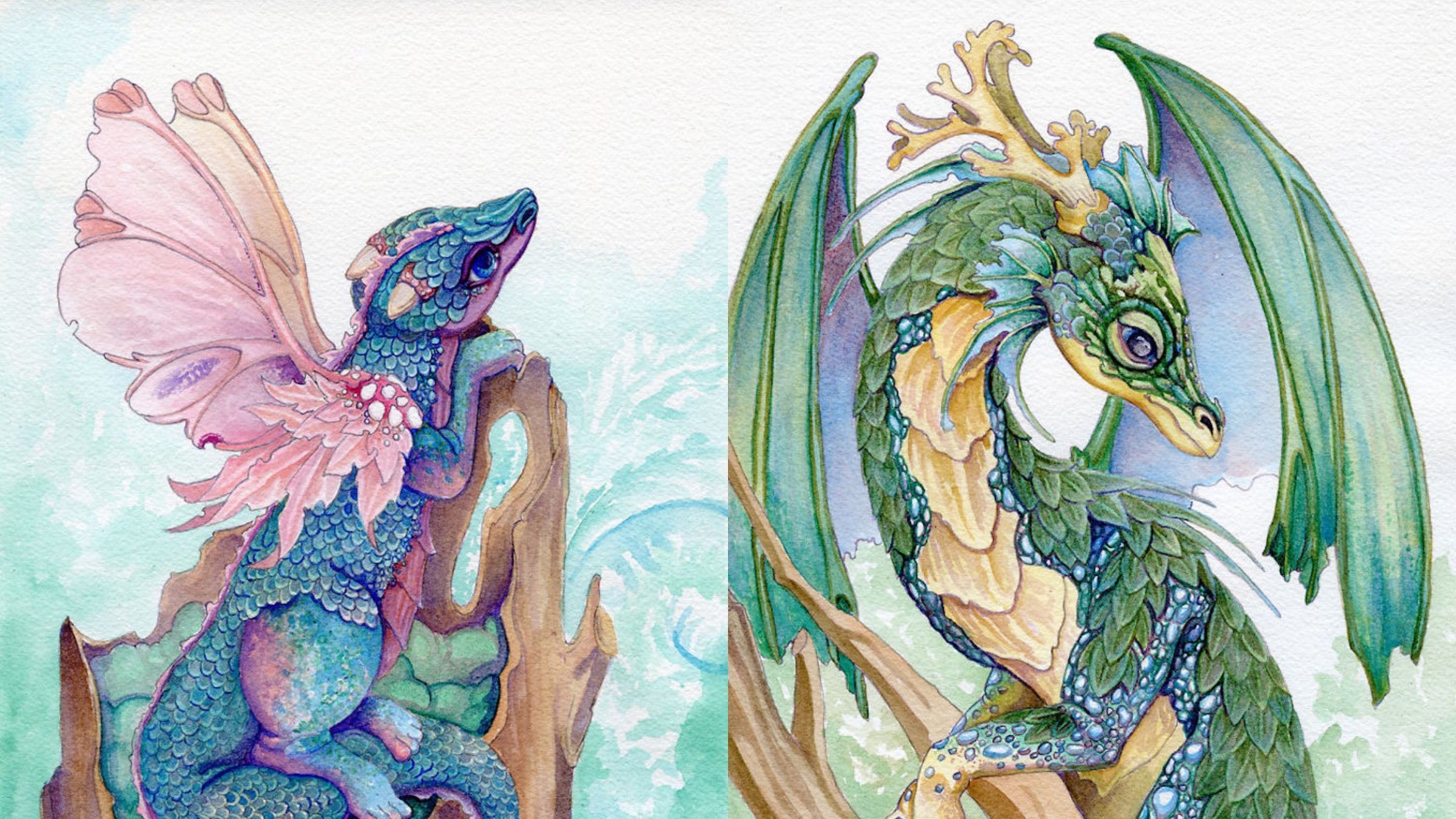 Борьба с шизофренией: художница рисует драконов