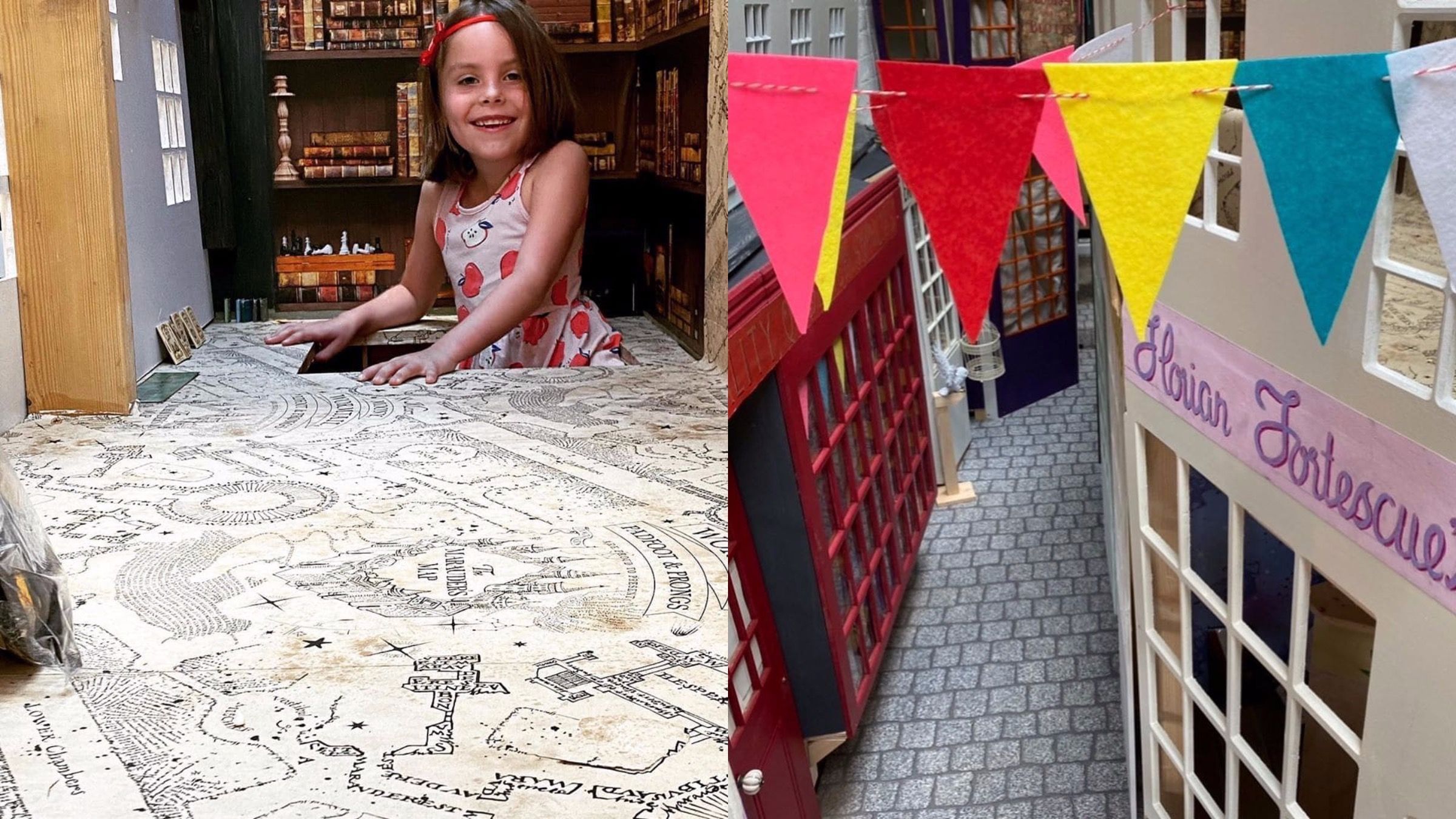 Тато створив для своєї доньки копію Алеї Діаґон з Гаррі Поттера Тато створив для своєї доньки копію Алеї Діаґон з Гаррі Поттера