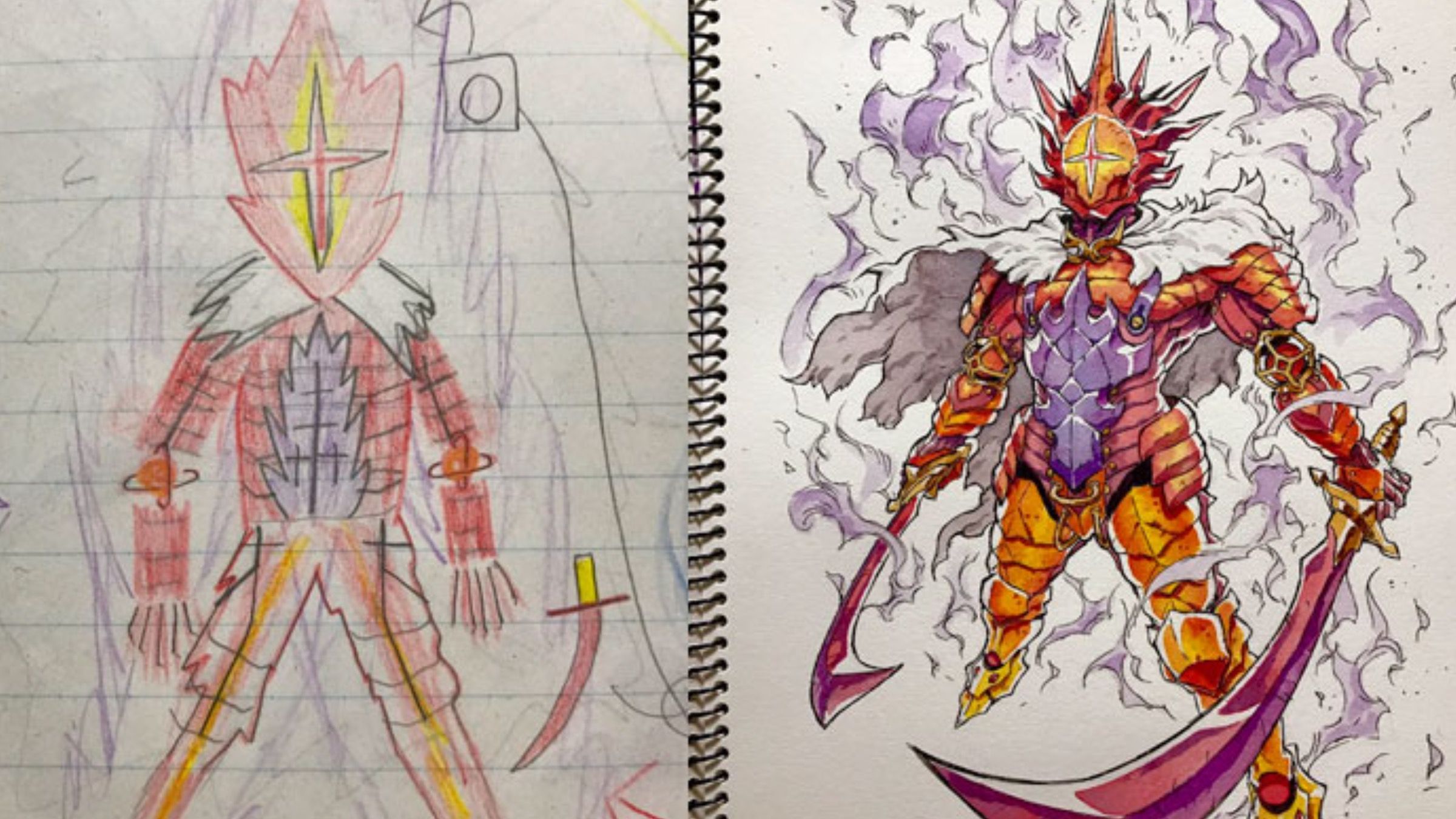 Томас Ромейн перетворює малюнки синів в незвичайних персонажів Томас Ромейн перетворює малюнки синів в незвичайних персонажів