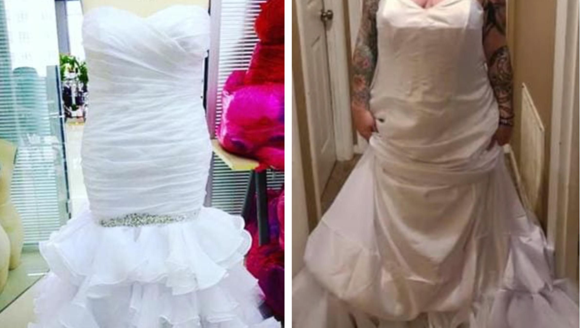 Невеста надела свадебное платье наизнанку и требовала возврата денег