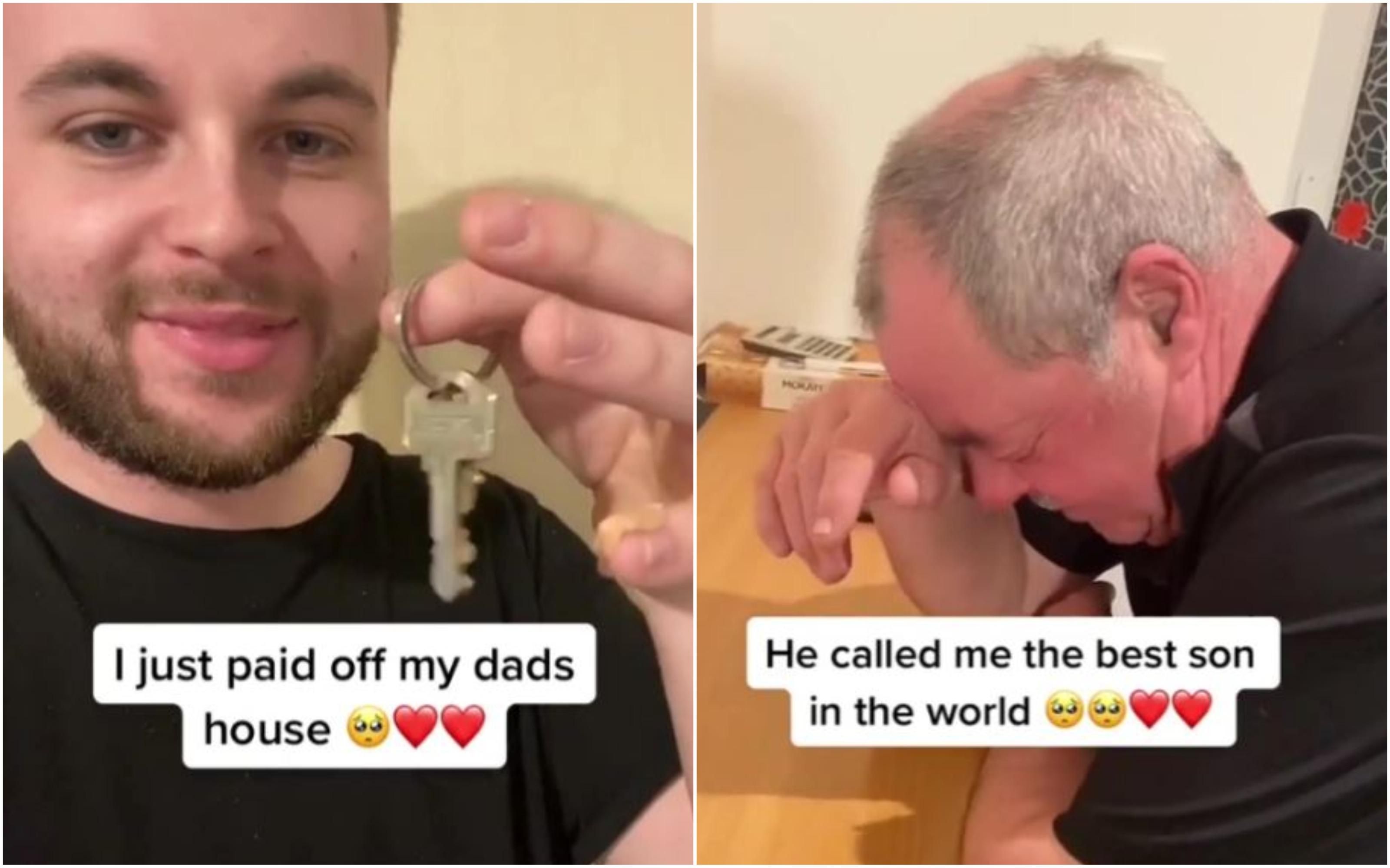 Сын оплатил ипотеку отца: видео трогательной реакции отца