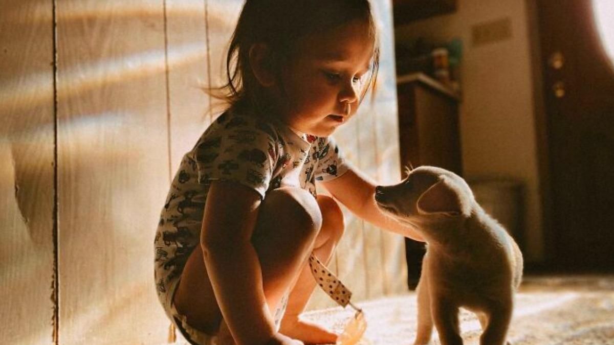 Почему дети имеют прочные отношения с домашними питомцами: трогательные фото