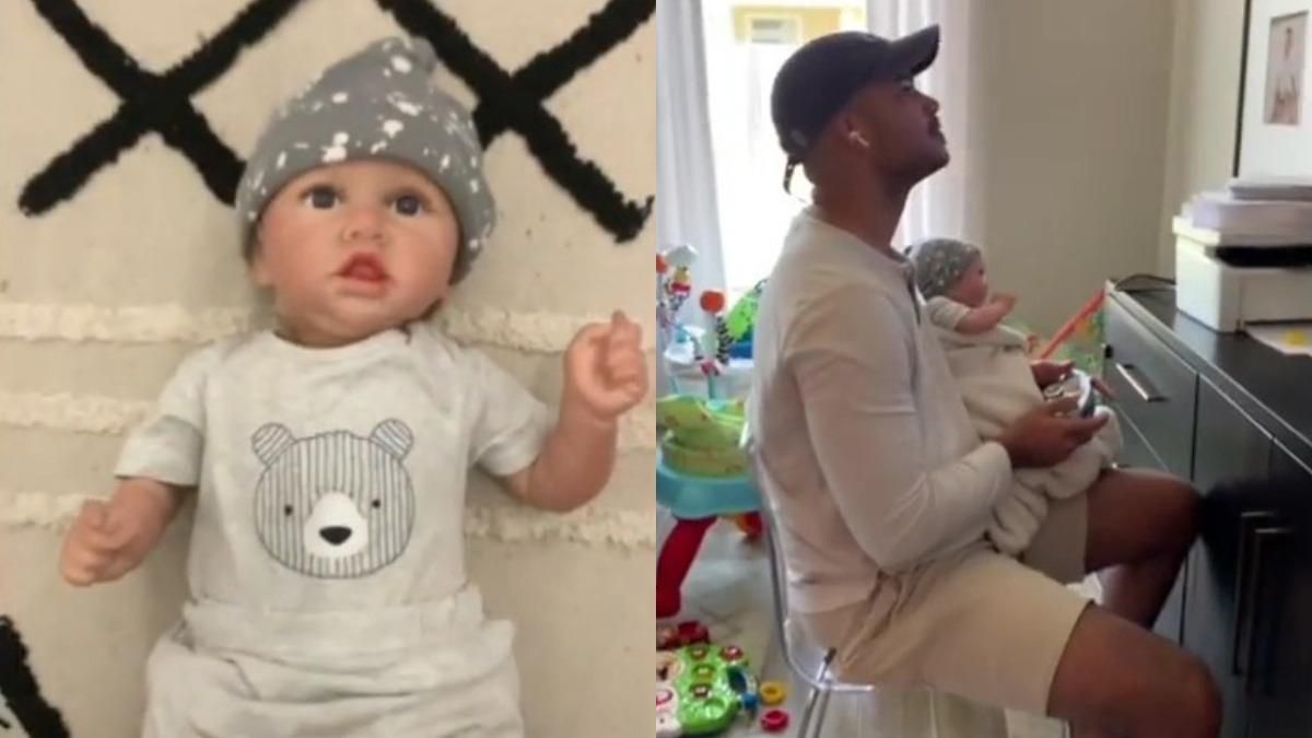 Лялька замість дитини: як дружина розіграла чоловіка геймера – відео Лялька замість дитини: як дружина розіграла чоловіка геймера – відео