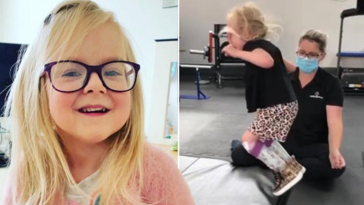 Потеряла близняшку и не должна была  ходить: видео с первым прыжком 