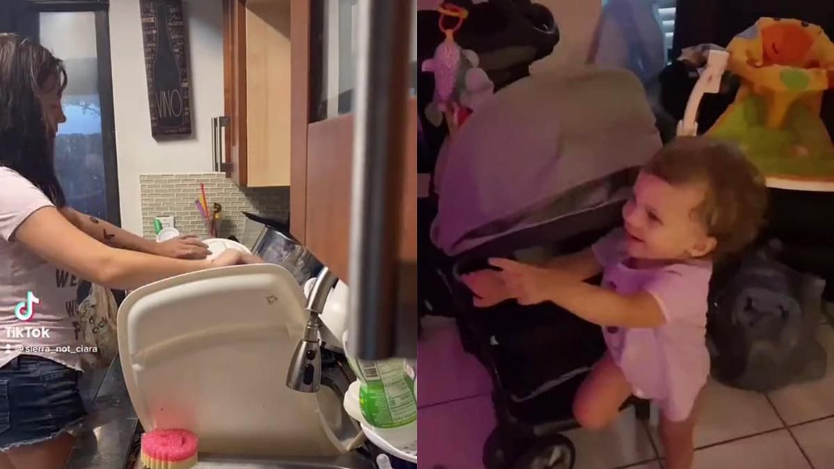 Женщина сняла видео своих дел, чтобы муж понял сложность материнства Женщина сняла видео своих дел, чтобы муж понял сложность материнства