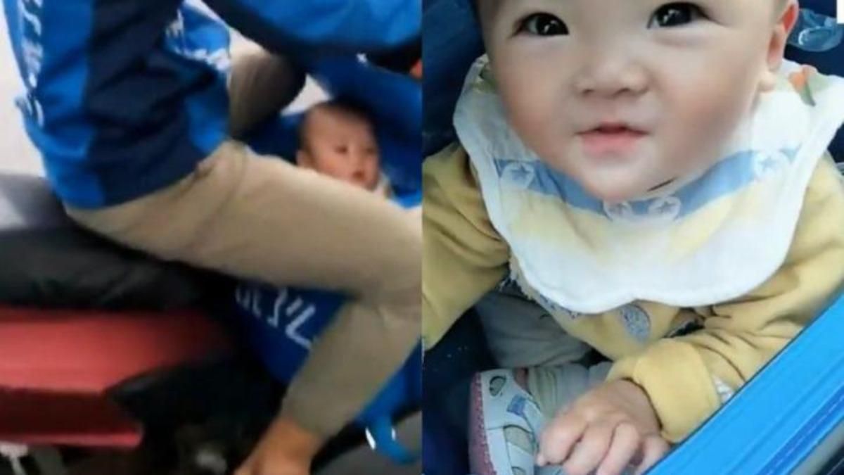 З донькою у коробці: як батько працює кур'єром разом з дитиною – відео З донькою у коробці: як батько працює кур'єром разом з дитиною – відео