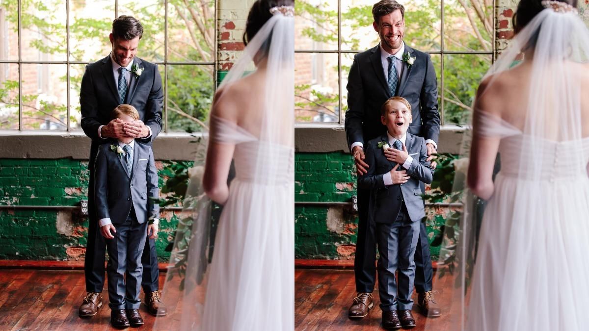 Син нареченого розплакався, побачивши дружину батька у весільній сукні