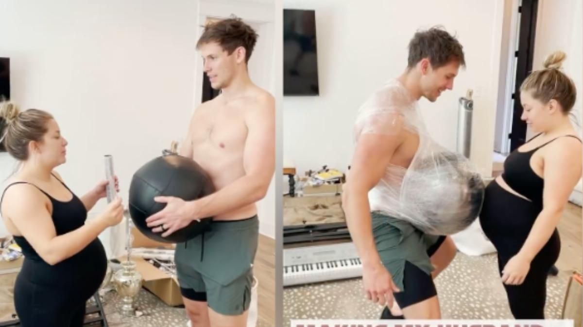 Мужчина испытал на себе беременность: эксперимент от жены – видео Мужчина испытал на себе беременность: эксперимент от жены – видео