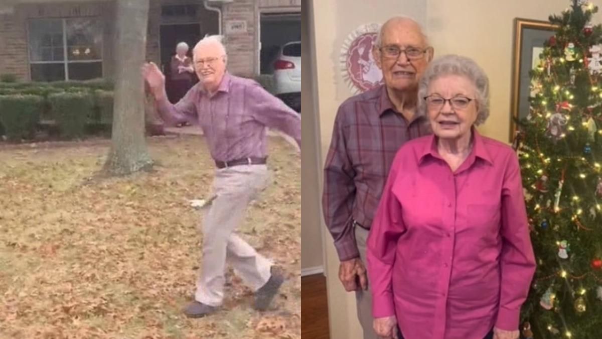 89-річний дідусь щоразу біжить за машиною онуки: відео