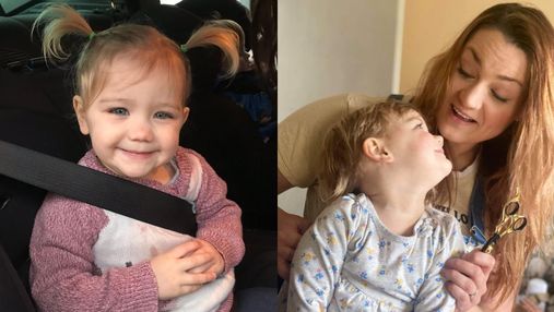 2-річна дівчинка схопила ножиці й обстригла собі волосся: що вийшло у дитини 
