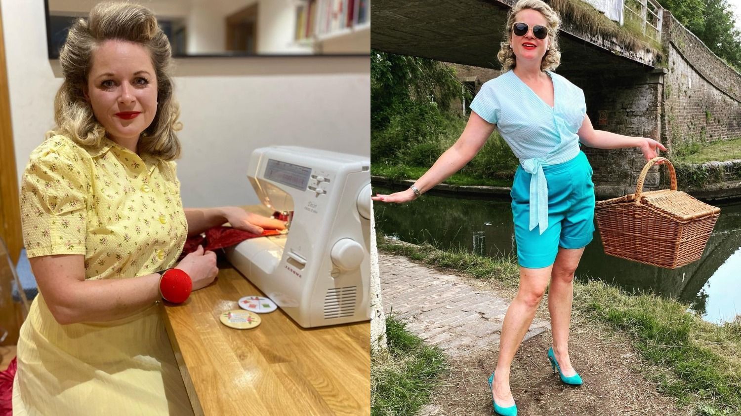Яркие образы из занавесок и простыней: мама создает одежду для себя и семьи в стиле 50-х - Семья