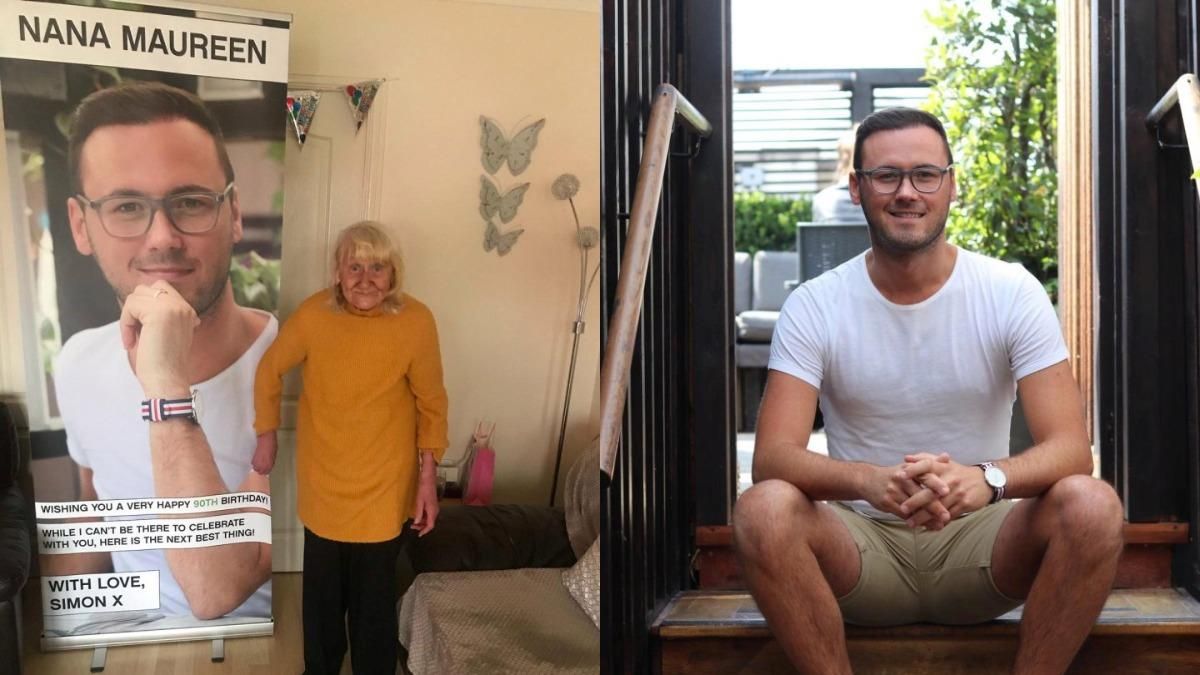 Огромный баннер с собственным фото: внук придумал оригинальный подарок для 90-летней бабушки - Семья Огромный баннер с собственным фото: внук придумал оригинальный подарок для 90-летней бабушки - Семья